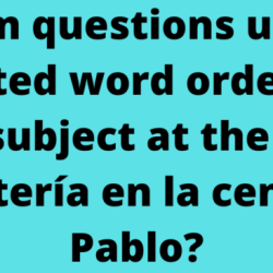 Pablo cena en la cafeteria