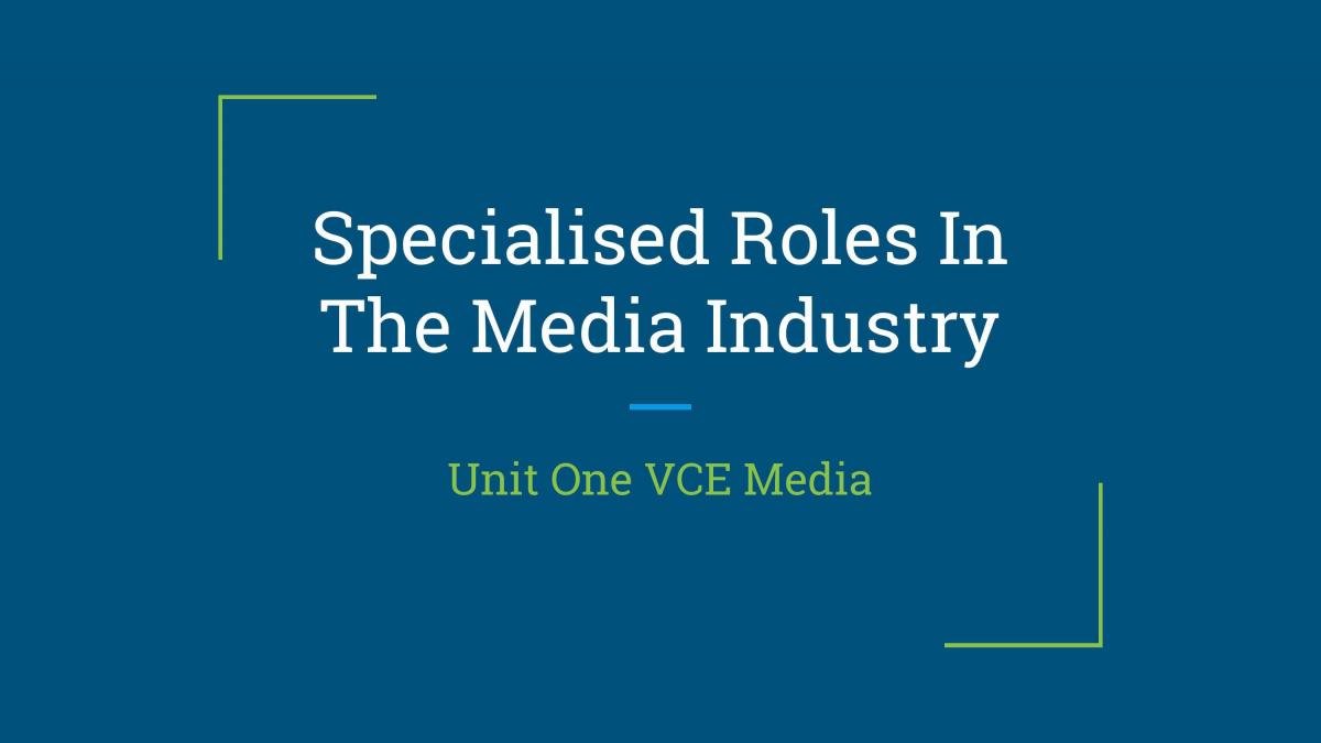 The role of media icivics