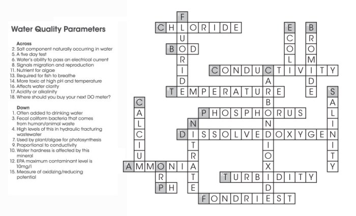 Properties of water crossword puzzle answer key